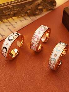 1 chiếc nhẫn thép không gỉ có chứng nhận xuất xứ (COA), kiểu dáng thời trang, khắc tên cá nhân, món quà thiết yếu hàng ngày kiểu Trung Đông. - Nhẫn CC - Xem 4
