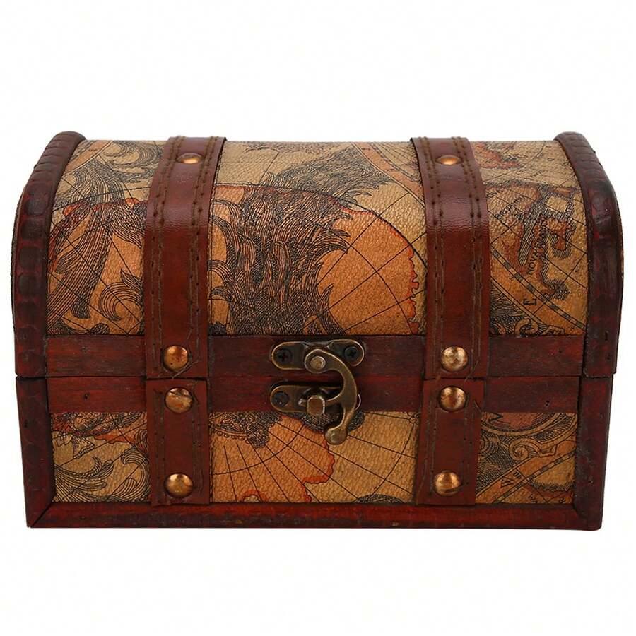 Decorative Jewelry Chests & Boxes - Vintage Wood Box - 查看 1