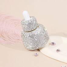 30ml Thickened Shiny Essential Oil Glass Bottle, Crystal Diamond Decorated Refillable Dispenser Bottle, Leak-Proof Portable Aromatherapy Container, Suitable For Travel, Daily And Home Use - Multicolor - View 9