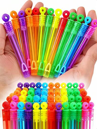 24/48/60 piezas Varitas de burbujas de rosa, Palitos de burbujas mini (Líquido de burbujas no incluido, tubos vacíos) Recuerdos de boda, Regalos del Día de San Valentín, Adecuado para fiestas, bodas, actividades interiores/exteriores, fiestas de burbujas