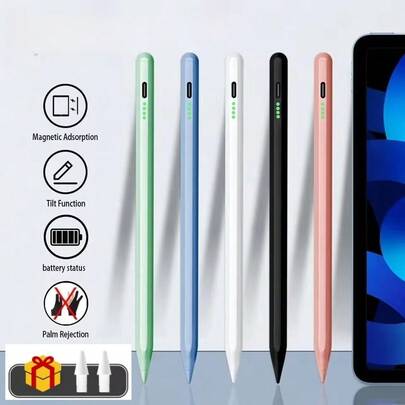 Tương thích với Apple Pencil Pro thế hệ 1 và 2, bút cảm ứng USB-C dành cho máy tính bảng iOS, có chức năng bật/tắt nguồn và hiển thị hình ảnh. Tương thích với iPad 11, 12.9 Air và 10.9 Mini.