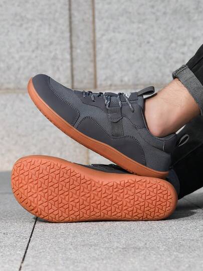 4E Wide Fit Men's Casual Sports Shoes, Comprehensive Training Shoes, Indoor Sports Non-Slip Shoes With Extra Wide Round Toe Design