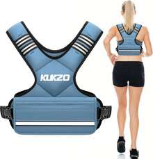 Chaleco con peso ajustable para mujer y hombre, 6-12 libras/12-8 libras/20-32 libras con 6 pesos de arena de hierro para entrenamiento de fuerza, rucking, correr, caminar, entrenamiento físico - Gris - Ver 9