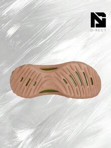 Crocs Echo Wave Clog Almond Tint – Shose For Man/Woman-Vintage-Spring & Summer-Thick Sole Casual Beach Flip Flops, Shock-Absorbing Comfort, Gym To Streetwear-Easter Gift –210521 2CC - Cork/Kiwi - 查看 5