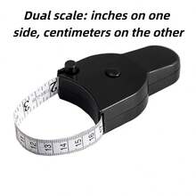 1pc Automatic High Precision 3-Dimensional Measuring Tape, 60 Inch Soft Tape Measure For Body Measurement, Arm, Chest, Thigh Or Waist, Suitable For Personal Trainer Or Home Fitness Goals (Black & White) - Soft Measuring Tape - View 15