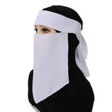 1 pieza Velo cuadrado opaco y transpirable de unicolor, accesorio de hijab para mujer - Multicolor - Ver 16