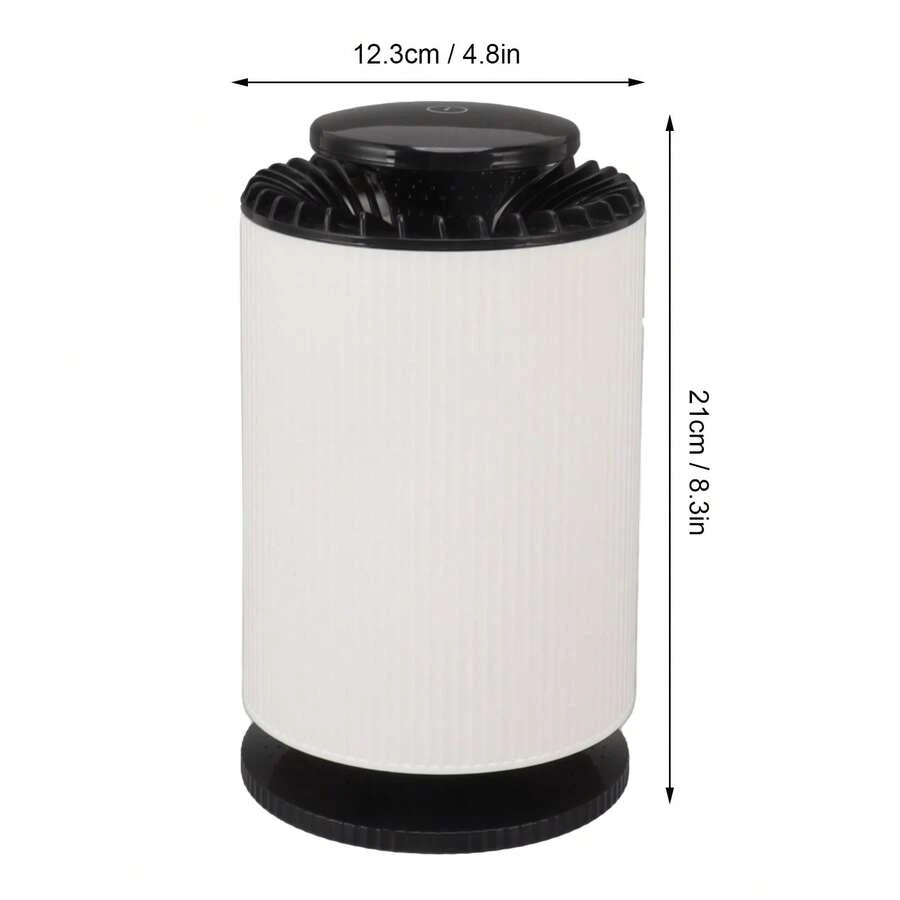 Purificador de aire para el hogar, purificador de aire de escritorio, lámpara de escritorio pequeña con filtro, adecuado para dormitorio y oficina, blanco elegante - Blanco - Ver 1