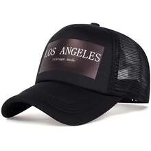 1pc Men's Los Angeles Trucker Hat, Personalized Letter Print Baseball Cap, Streetwear Casual Mesh Hat For Spring, Autumn, Travel, Beach - Multicolor - View 9
