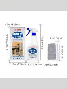 Stainless Steel Cleaning & Polishing Spray, Cleaner For Gas Stove, Range Hood, Cookware, Rust Removal - Liquid - View 6