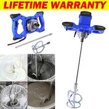 Handheld Concrete Cement Plaster Mixer Paddle Mixer Adjustable 6 Speed Stirring - A - View 1