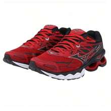 Men's Athletic Shoes For Gym, Wave Creation 20, Lightweight And Comfortable For Walking - 紅/黑 - 查看 4
