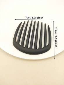 1pc Leopard Print Elegant ABS Plastic Hair Claw Clip, Suitable For Everyday Wear - Multicolor - View 5