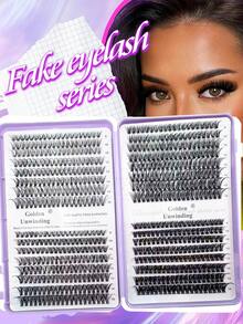 640pcs DIY Eyelash Extension Kit | 30D/40D/50D/60D Curl, 8-18mm | Natural Fluffy Reusable Lashes | All-In-One Set With Applicator, Glue And Remover | Easy Home Lash Extension - Black - View 12