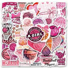 61PCS Pink Basketball Stickers Aesthetics Stickers Scrapbooking, Diary, Laptop, Bumper, Skateboard, Water Bottle, Computer, Phone Greeting Cards, Photo Albums, Furniture, Stickers - Multicolor - View 11