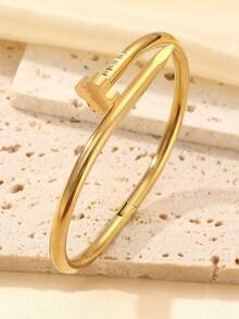 2026新款不锈钢闪光四叶花水钻女士手链套装，时尚防水防褪色，圣诞节和情人节送给母亲和女儿的礼物 - 金色3 - 查看 10