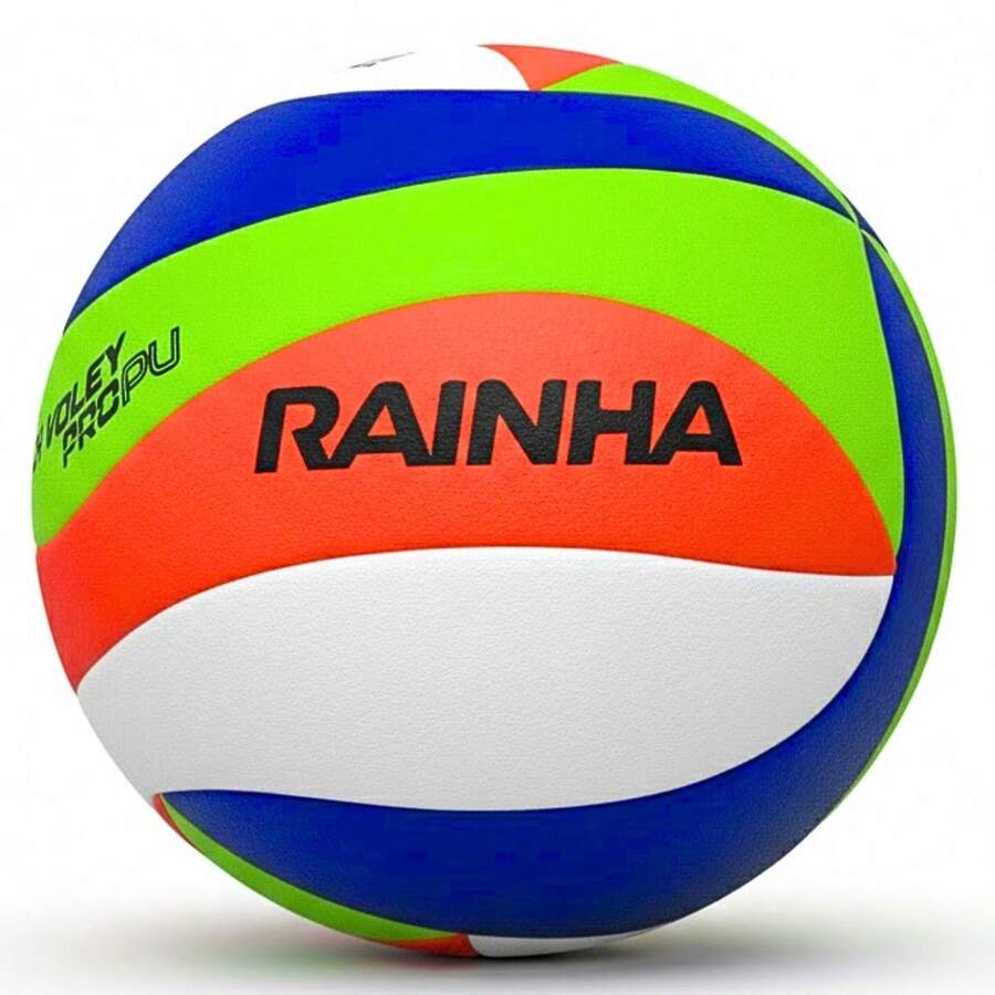 Rainha PRO Beach Volleyball Ball - Orange/Green/Blue - View 1
