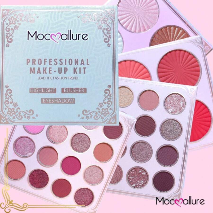 Sombras, Iluminador & Colorete. 1 Pieza. Mocoallure - #01 - Ver 1