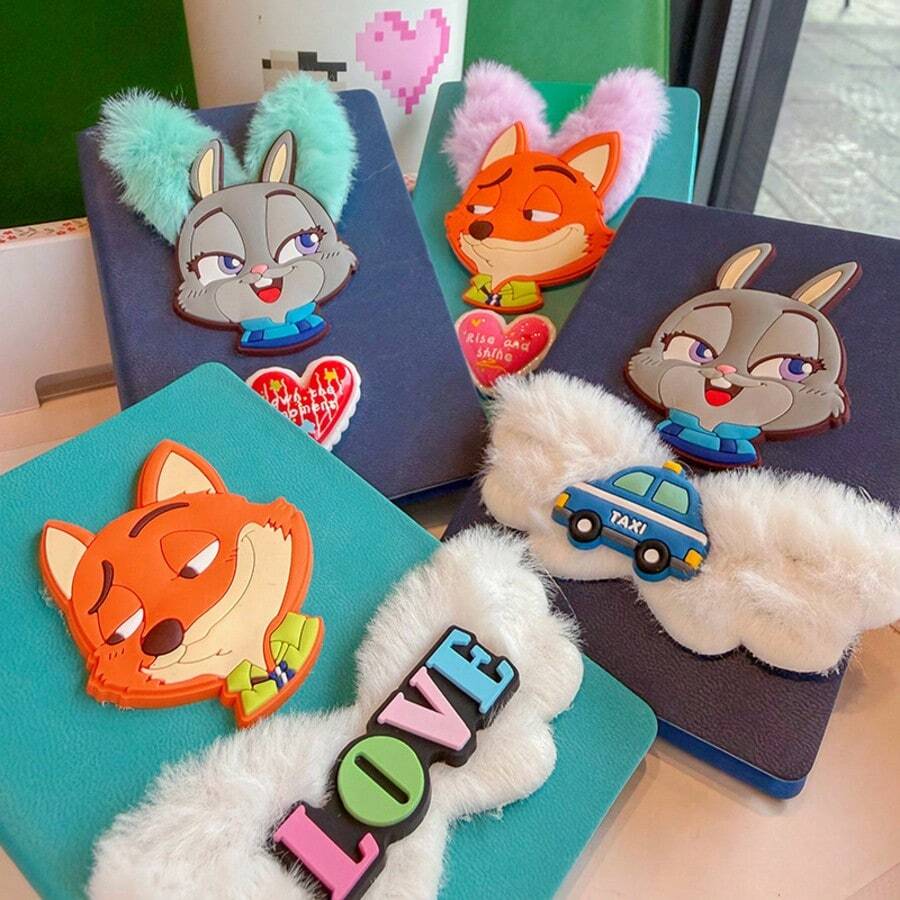 Disney Zootopia, Judy, Nick, Student Notebook, Back To School, Valentine's Day Gift, Notepad - A - View 1