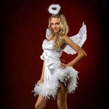 Dreamy Angel Set 1 Pc Artificial Feather Costume Angel Wings For Festival Parties Photo Shoots - Multicolor - View 7