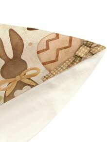 1条复活节兔子图案桌旗，复活节彩蛋图案家居装饰桌旗，复活节家居装饰，1条桌旗，4个餐垫，1个枕套，3种产品可选，家居装饰室内/室外派对用品，房间装饰。适用于复活节家居厨房装饰和活动派对装饰。 - 彩色 - 查看 9