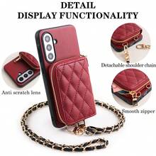 1个时尚女孩手持花朵图案加厚防震镜头保护手机壳，兼容 17/17 Pro/17 Pro Max/17 Air/16/11/16 Pro/16 Plus/16 Pro Max/16e/15 Pro Max/13/14/12/11/7G/8P，Galaxy S25/S25 Plus/S25 Ultra/A05/A05S/A06/A07 - 紅色 - 查看 6