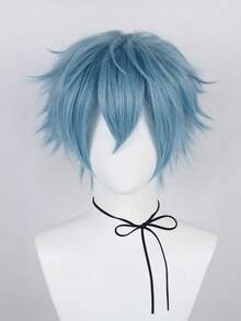 Multi Colored Short Wig, Women's Short Straight Hair With Bangs, Men's Wig, Anime Wig, Halloween Party Costume Wig, High Temperature Resistant And Can Be Styled In Multiple Colors - Multicolor - View 18