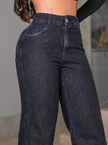 Women Jeans - Màu xanh hải quân - Xem 2