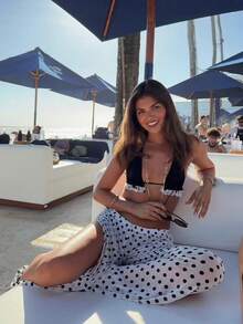 2026 Women's Beach Summer Swimsuit Set Random Print Spaghetti Strap Sexy Bikini , Summer Outfits,Elegant,Valentine's Day,Beach,Vacation,Carnival,Casual,Chic,Summer Outfits,Summer Holiday Outfits,Spring,Valentine Outfits For Women,Carnival. - 彩色 - 查看 1