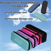 Portable Protective Case Compatible With Pet Fetal Heart Monitor Stethoscope, Shockproof And Waterproof Medical Tool Storage Bag - Black - View 5