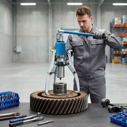 ZHFEISY 20T Hydraulic Gear Puller Set Wheel Bearing Puller Kit 2 Or 3 Jaws Pulling Separator For Wheel Hubs Rotors Car Axles Pulleys Brake Drums