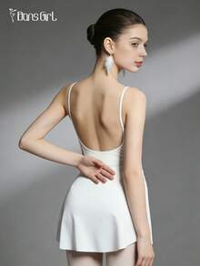 DonsGirl 1 chiếc váy ballet nữ màu trắng, dáng cong, nâng mông, thích hợp cho mùa xuân. - trắng - Xem 10