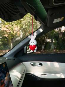Mặt dây chuyền hình thỏ trái tim dễ thương trang trí gương chiếu hậu xe hơi. - A - Xem 16
