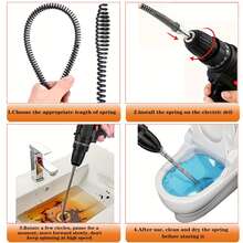 1-Piece Set - Multi-Functional Sink And Toilet Plunger, Hair And Waste Removal Expert, Bathroom And Kitchen Drain Cleaner, Plunger Accessory - Easy To Use, Space-Saving Design - B - View 5