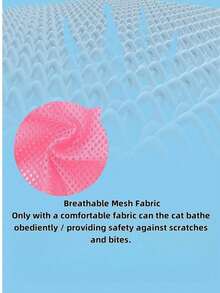 1 Upgraded Cat Bathing Bag, Cat Bathing Tool, Pet Restraint Bag, Bathing Bag, Nail Trimming, Grooming And Medication, Cat Bathing And Cleaning Supplies - Multicolor - View 4
