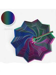 1个11厘米3D打印胡萝卜挞十边形星形把手螺旋塔神奇几何桌面减压玩具 - 彩色 - 查看 12