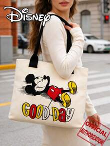 Disney 卡通米奇老鼠单肩包，便携手提包，适合日常购物、工作/上学通勤、聚会、节日送礼等场合。 - 彩色 - 查看 7