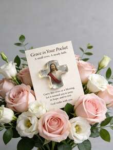 Grace In Your Pocket Embrace Card Cardinal | Ideal For Wedding Occasions, Featuring A Poignant Message And A Beautiful Cardinal Design,Various Styles Are Available, Including 2d Flat Gift Cards, Acrylic Material, Shatterproof And Wear-Resistant, Bouquet Greeting Cards, And Pocket Gift Cards. - Multicolor - View 7