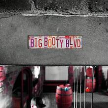 Vintage Big Booty Blvd Metal Street Tin Sign 16x4 Inch Rustic Wall Plaque Pre-Drilled Holes Easy Hang Retro Decor For Bar Garage Man Cave Party Funny Novelty Gift - Multicolor - View 8