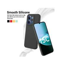 Meloenvias Funda para Xiaomi Redmi 15C carcasa silicona líquida, forro interior, cubre cámara color rosa fucsia, mate antideslizante, tacto goma - Rosa Fucsia - Ver 6