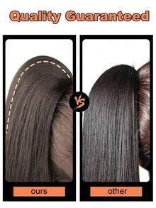 棕色长波浪卷发夹式马尾接发，假发马尾，合成材质，适合女性，深棕色波浪卷发片 - 彩色 - 查看 7