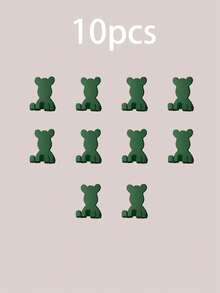 4pcs Happy Bear Plastic Wall Hooks, Cute Design With Practical Storage Function, Strong Load-Bearing And Stable, Easy To Hang Razors, Towels, Toothbrush Cups And Other Small Items. Simple Installation Without Damaging Walls, Suitable For Bathroom, Kitchen, Bedroom And Other Scenarios, Multiple Sizes Available For A Tidy And Adorable Life! - Multicolor - View 53