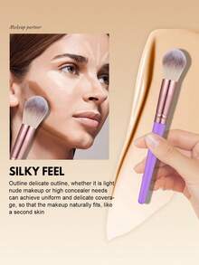 27 PIEZAS Juego de herramientas de maquillaje que incluye: 10 PIEZAS Juego de brochas de maquillaje + 6 PIEZAS Esponjas de polvos de cojín de aire mini + 6 PIEZAS Esponjas de maquillaje mini + 4 PIEZAS Esponjas de maquillaje + 4 PIEZAS Polvos de triángulo - Multicolor - Ver 4