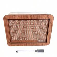 1pc Wooden Piggy Bank With Digital Counter - Coin Saving Box For Adults - Can Hold Up To 10,000 Euro Coins - Ideal Gift For Friends - High Quality Wooden Coin Bank Gifts Birthday Graduation - Light Brown - View 18