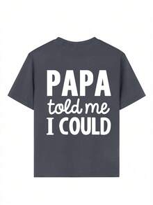 Tween Boy Casual Graphic Print Crew Neck Short Sleeve T-Shirt, Summer Top - Dark Grey - View 7