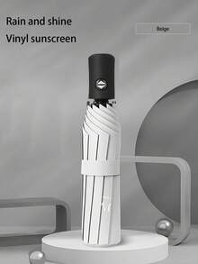 1pc Automatic Umbrella, Thick & Large Folding Umbrella, Dual Use Sunshade & Rain Umbrella, UV Protection For Women & Students - As Shown - View 10