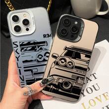 [24-Hour Local Shipping] Apple  22-25 Galaxy JDM Dream Car Case For OPPO Reno 14 13F 12F 11F 11 12 13 Pro A5 A3 Pro 5G Case Cool Matte Armor Shockproof Premium IMD Print - Black - View 4