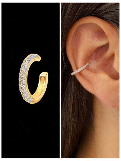 1Pc 925 Sterling Silver Earrings For Women Classic Minimalist Hypoallergenic Ear Clip Helix Cartilage For Daily Wear Wedding Party Engagement Fine Jewelry