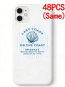 1/12/24/36/48/60 Miếng Nhãn Dán Tiệc Độc Thân Tùy Chỉnh, Nhãn Dán Chủ Đề "Trên Bờ Biển" Cá Nhân Hóa, Nhãn Dán Quà Tặng Nhiều Kích Cỡ 3/4/5/6cm, Nhãn Kỷ Niệm Tên Cô Dâu & Ngày Cưới, Tem Tiệc Cưới & Nhãn Dán Gói Quà, Không Khô Keo, Trang Trí Đêm Hội Con Gái, Nhãn Dán Sự Kiện Cuối Tuần Độc Thân Cho Nhóm Bạn Gái, Thích Hợp Làm Quà Lưu Niệm Cho Gia Đình, Bạn Bè - Nhiều màu - Xem 26