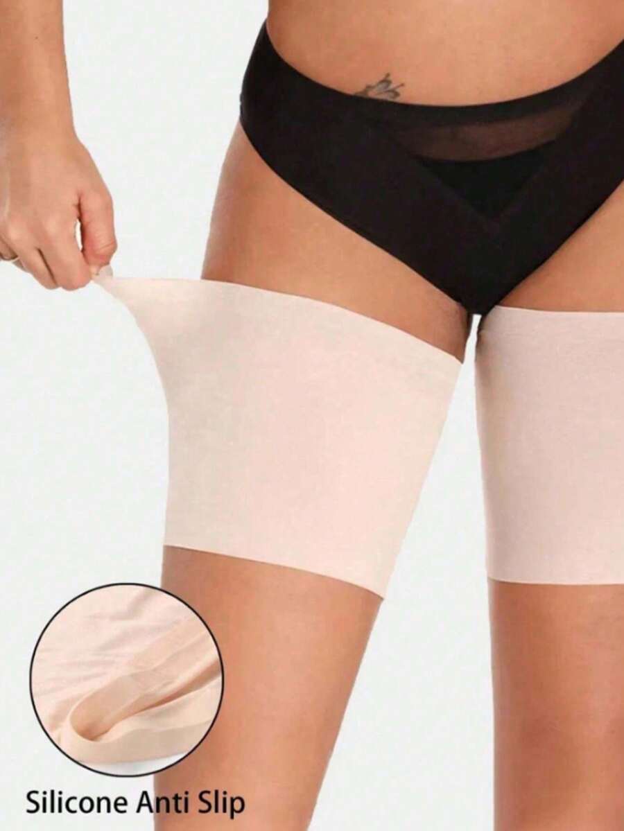 1 đôi miếng bảo vệ đùi chống ma sát, ống bảo vệ đùi chống cọ xát, thích hợp cho nữ, sử dụng tại nhà.