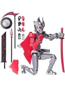 13cm 3D Printed Movable Samurai Warrior Toy Model, Multi-Joint Posable Dummy Stress Relief Action Figure Collectible - Multicolor - View 14